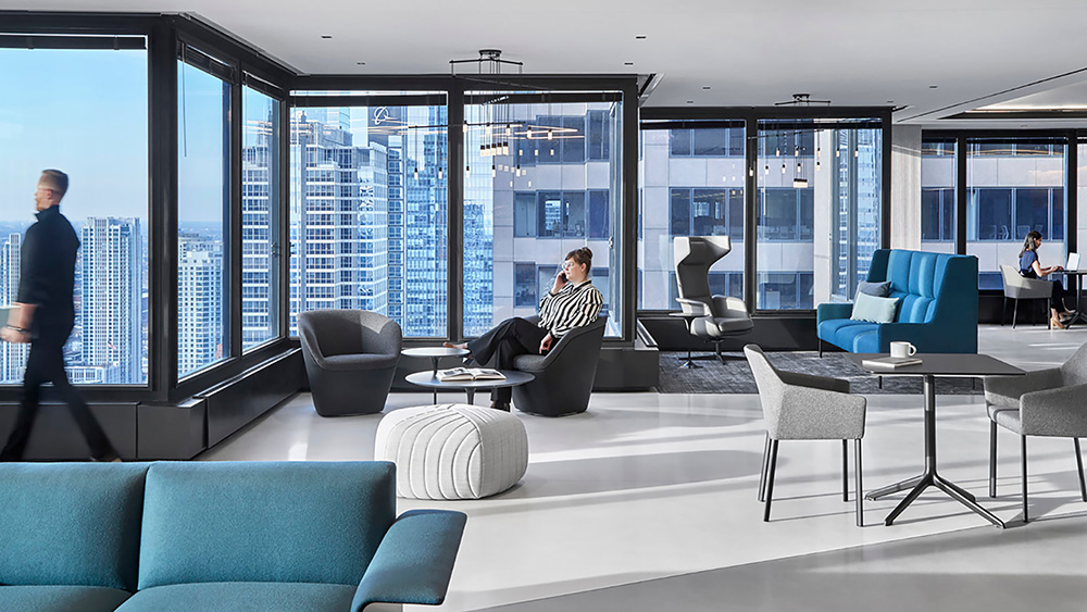 点击浏览大图 黑白摩登 RSM国际会计公司芝加哥总部设计欣赏