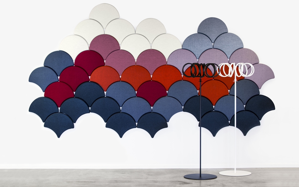 迷人的银杏叶声学吸音板 带来一室绚丽美景