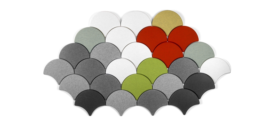 迷人的银杏叶声学吸音板 带来一室绚丽美景